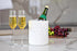 Large 7.3"+5.4" Engraved Ceramic Utensil Holder - Kitchen Counter Utensils Organizer, Set of 2, White Crock for Cooking