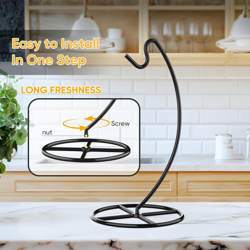 Beesini 2 Pack 15LB Counter, Banana Holder, Banana Tree Stand Metal, Banana Stand Holder, Holds Up to Banana or Grape