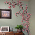 Zyxva 4FT 48 8 Cherry Blossom Vine Lights with Remote, LED Pink Flower Willow Vine Lights for Bedroom Wall Decor, Fairy
