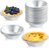 25 Pack Egg Tart Molds, Puto Molder Cookie Steamer Dessert Molds, Small Aluminum Nonstick Pans for Baking