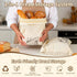 Set (1 1 Washable Sourdough Bread Bags for Homemade, Hybrid Beeswax + TPU Freezer Bag), Reusable Beeswax Bread Bags
