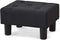 BRIAN & DANY Small Foot Stool, Linen Foot Stools with Legs, Stable