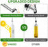 Set 17oz/500ml, Vakoo Oil and Vinegar Dispenser - Extra Thick Glass, Leak-Proof, Olive Oil Dispenser Bottle for Kitchen