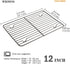 CHEFMADE Baking and Cooling Rack, Nonstick 12.2-Inch Rectangle Wire Rack Bakeware by CHEFMADE