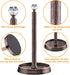 Steel Paper Towel Holder with Crystal Ball, Countertop Stand for Kitchen, Bars & Dining Tables, Oil Rubbed Bronze