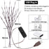 KXCOFTXI 3 Pack Twig Lights, Prelit Branches, USB Plug in with 60 LED Bulbs, Decorative Lights for Indoor Party