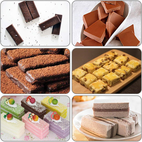 Silicone Granola Bar Mold, 2 Pack 8-Cavity Molds for Nutrition/Cereal/Energy Bars, Chocolate Truffles, Brownies