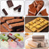 Silicone Granola Bar Mold, 2 Pack 8-Cavity Molds for Nutrition/Cereal/Energy Bars, Chocolate Truffles, Brownies