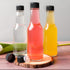 30 Pack Hot Sauce Bottles, 5oz Clear Woozy Bottles with Leak Proof Black Caps and Labels
