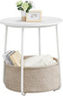 VASAGLE LILEA Collection - Small Round Side End Table, Modern Nightstand with