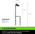 Yard Butler Step Spike Sprinkler Stand - Durable Gardening Supplies for Lawn Care with Dual Spikes