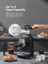 Reemix 3.5 800W 4 Espresso Machine Bar, Compact Size Coffee Maker with Steam Wand, Cups Cappuccino & Latte Machine