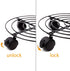 3 Packs 11.8 Inches Set KINJOEK Metal Plant Caddy Flower Pots Plant Stand with Lockable Wheels, Rolling Planter Mover