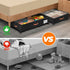 Wheels,2-Pack Under Bed Storage with Under Bed Storage Containers with Clear Lids,XXL Large Under the Bed Storage
