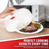 Flexzion 10 Inch Microwave Splatter Cover, BPA-Free, Adjustable Steam Vent, Dishwasher Safe
