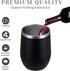MEWAY 12oz Stemless Wine Tumbler Glasses with Lid - Insulated Double Wall Vacuum Stainless Steel Travel Tumbler with
