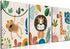 AKWISH Safari Jungle Nursery Wall Decor Set of 3 - Framed Animal
