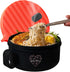 AI LOVE PEACE Ramen Bowl, Large 40 oz Microwave Ramen Cooker, Portable Noodle Bowl for Home Office Dorm Room