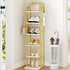 Hzuaneri 6 Tiers Vertical Shoe Rack, Narrow Shoe Tower, Tall Shoes Shelf