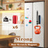 Magnetic Paper Towel Holder, One-Handed Tear, Adhesive, Black, Paper Towel Holder Wall Mount with Ratchet Mechanism
