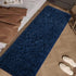 Soft Navy Blue Runner Rugs, 2x4 ft Plush Fluffy Carpets for Bedroom, Shag Furry Area Rug for Living Room Girls Kids Room