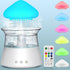 Diffuserlove Cloud Humidifier Rain Water Drip Diffuser Humidifier with Remote Waterfall Lamp Mushroom Humidifier Rain