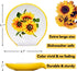 Sunflower Kitchen Decor - Ceramic Spoon Rest for Stove Top, Large Utensil Holder, Farmhouse Kitchen Decor