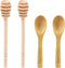 Honey dipper DESIOLE 4Pcs Wooden Sticks, 6.3 Inch Honey Comb Stick, Mini Honey Mixing