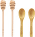Honey dipper DESIOLE 4Pcs Wooden Sticks, 6.3 Inch Honey Comb Stick, Mini Honey Mixing