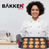 BAKKEN Nonstick Cookie Sheets for Baking, 3-Piece Stackable Carbon Steel Baking Sheet Set