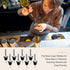 120 Pack Stainless Steel Bottle Pourers Tapered Liquor Pourers with Rubber Dust Caps Tapered Pour Spouts for Liquor
