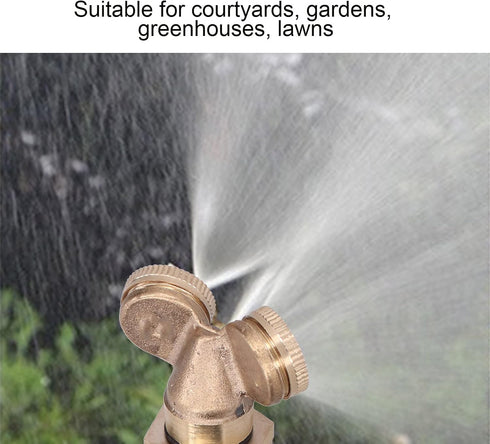 Zerodis Brass Misting Nozzles, 3Pcs Spray Nozzles with Filter for Garden Irrigation and Outdoor Cooling
