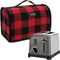 Toaster Cover 2 Slice Wide Slot, Small Bread Cover with Zipper Pockets for Toaster Oven