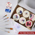 E-Kongton Cake Painting Brushes Set, Food Safe Fondant Sugar DIY Tools, 6PCS Soft Synthetic Brush for Easy Use &