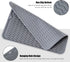 Silicone Dish Drying Mat for Kitchen Counter, Eco-friendly Heat-resistant Dish Drainer Mat, Easy Clean (12" x 12",