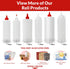 24 oz. 10 Pack 24 Reli. Plastic Squeeze Bottles, | | Condiment Squeeze Bottles for Sauces | Clear w/Tethered Caps |