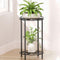 Josmimic Plant Stand 2-Tier 10.2in Width 16.4in Tall Flower Pot Rack Small Plant