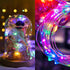 4 Pack 20FT 60LED Multicolor Fairy Lights Battery Operated with Remote, Waterproof Cuttable Twinkle Lights with Timer