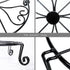 2 packs 12" 12Inches NSYOOMH Black Metal Plant Stands Heavy Duty Plants Holder Outdoor Indoor, Round Wrought Iron