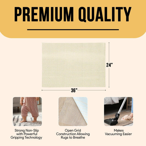 MAYSHINE Area Rug Gripper Pad, 2x3 Feet for Hard Floors, Provides Protection and Cushion for Area Rugs