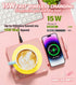 15W 3-Temp Mug Warmer for Desk with Wireless Charger - Aesthetic Desktop Accessory Tech Gifts for Women, Coffee Cup