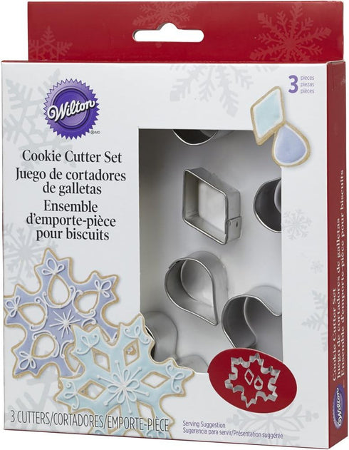 Wilton 3-Piece Cookie Cutter Set, Snowflake