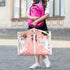 Univivi Clear PVC Dance Costume Bags, 40 Inch Garment Bag for Competitions with 4 Medium & 1 Large Pocket