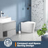 Toilet Brush Set, 3 Pack Toilet Brushes with Holder for Bathroom Deep Cleaning
