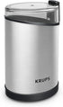 Krups Fast-Touch Coffee Grinder, 3oz Bean Hopper, One Touch Operation, 200 Watts, Espresso and Spice Grinder, Silver
