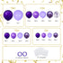 ZizasAry 136-Pack Metallic Purple & Lavender Lilac Balloon Garland Kit - Chrome Purple, Dark/Light Purple Balloons