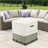 Square,600D 25" 25" 18" Waterproof Outdoor Ottoman Cover Heavy Duty Patio Small Side Table Cover,Patio Furniture Covers