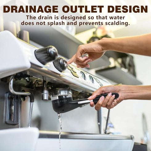 Espresso Coffee Machine Cleaning Brush, 360° Push-Up Tool for 51mm Coffee Machine Grouphead