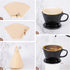 Segarty Black Ceramic Pour Over Coffee Dripper Set, Single Cup with 200PCS Size #2 Cone Coffee Filters