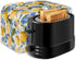 Lemon Floral Print Toaster Cover, 2 Slice Wide Slot Kitchen Appliance Protector, Washable Bread Maker Cover, Yellow